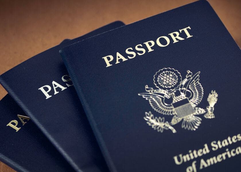 up close shot of a us passport up close shot of a us passport